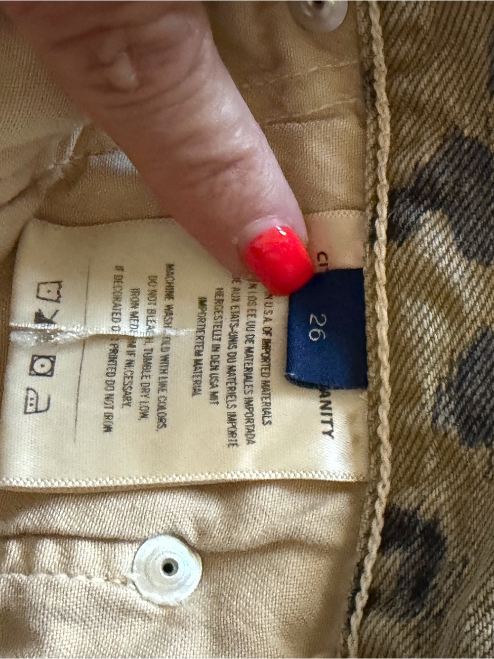Citizens of Humanity Miro Relaxed Barrel Jeans Sepia Cheetah Leopard Print 26 - Picture 9 of 11